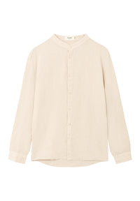 Givn Berlin Hemd GBWES regular aus Leinen mit Stehkragen Buttoned Shirt Beige (Linen)