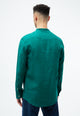 Givn Berlin Hemd GBWES regular aus Leinen mit Stehkragen Buttoned Shirt Malachite Green (Linen)