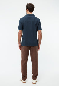 Givn Berlin Leinenhose GBERIC mit Tunnelzug Trousers Chocolate Brown (Linen)