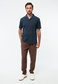 Givn Berlin Leinenhose GBERIC mit Tunnelzug Trousers Chocolate Brown (Linen)