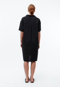Givn Berlin Leinenkleid GBELAINE mit Polokragen Dress Black (Linen)