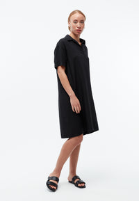 Givn Berlin Leinenkleid GBELAINE mit Polokragen Dress Black (Linen)