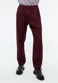 Givn Berlin Leinenhose GBERIC mit Tunnelzug Trousers Burgundy (Linen)