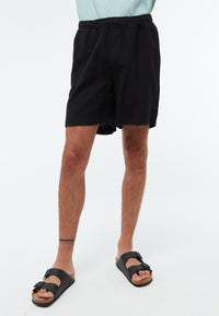 Givn Berlin Leinenshorts GBLAURIN mit Tunnelzug Shorts Black (Linen)