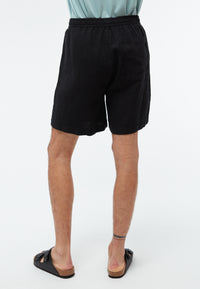 Givn Berlin Leinenshorts GBLAURIN mit Tunnelzug Shorts Black (Linen)