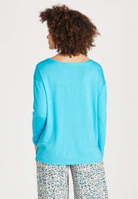 Givn Berlin Longsleeve POLLY aus TENCEL™ Lyocell Longsleeve Scuba Blue (Tencel)
