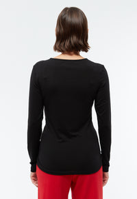 Givn Berlin Longsleeve SONJA aus TENCEL™ Lyocell Longsleeve Black (Tencel)
