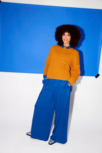 Givn Berlin Marlenehose MARLEEN aus LENZING™ ECOVERO™ Trousers Deep Blue