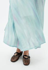 Givn Berlin Maxi-Kleid GBROXIE aus TENCEL™ mit Peach-Effekt Dress Graphite Green / English Violet (Blurry)