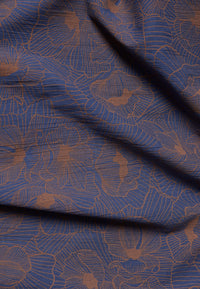 Givn Berlin Maxi-Rock GBDOLLY aus Bio-Baumwoll Crepe Skirt Nightshade Blue (Outlines)
