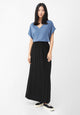 Givn Berlin Maxirock GBVELMA aus LENZING™ ECOVERO™ mit elastischem Bund Skirt Black