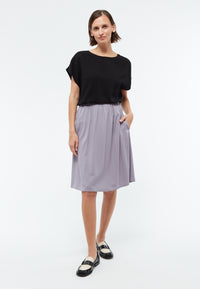 Givn Berlin Midi-Rock GBLEONIE aus LENZING™ ECOVERO™ Skirt Lilac Grey