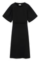 Givn Berlin Musselinkleid GBALVA aus Bio-Baumwolle mit Gürtel Dress Black (Musselin)