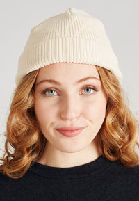 Givn Berlin Mütze CHRIS aus Bio-Baumwolle Beanie Off White