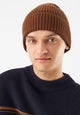 Givn Berlin Mütze GINO aus Bio-Baumwolle Beanie Chestnut Brown
