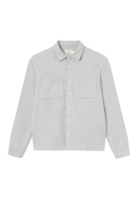 Givn Berlin Overshirt CRAIG aus Bio-Baumwolle Buttoned Shirt Light Grey