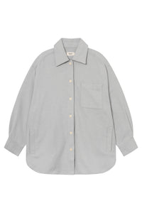 Givn Berlin Overshirt FILIA aus Bio-Baumwolle Blouse Light Grey