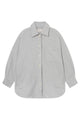 Givn Berlin Overshirt FILIA aus Bio-Baumwolle Blouse Light Grey