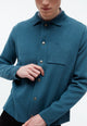 Givn Berlin Overshirt GBCHESTER aus Bio-Baumwoll Strick Cardigan Basalt
