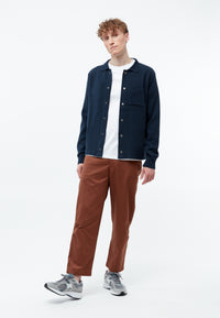 Givn Berlin Overshirt GBCHESTER aus Bio-Baumwoll Strick Cardigan Midnight Blue