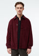 Givn Berlin Overshirt GBCURT aus Bio-Baumwollcord Overshirt Burgundy (Structure)