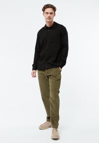 Givn Berlin Overshirt GBKEITH aus TENCEL™ Buttoned Shirt Black