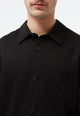 Givn Berlin Overshirt GBKEITH aus TENCEL™ Buttoned Shirt Black