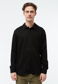 Givn Berlin Overshirt GBKEITH aus TENCEL™ Buttoned Shirt Black