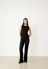 Givn Berlin Plisseehose GBELODIE aus recyceltem Polyester Trousers Black (Pleats)