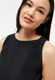 Givn Berlin Plisseetop GBWILLA aus recyceltem Polyester Top Black (Pleats)