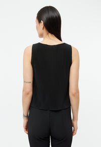 Givn Berlin Plisseetop GBWILLA aus recyceltem Polyester Top Black (Pleats)