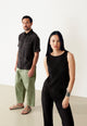 Givn Berlin Plisseetop GBWILLA aus recyceltem Polyester Top Black (Pleats)