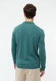 Givn Berlin Polo-Strickpullover GBLINO aus Bio-Baumwolle Sweater Graphite Green