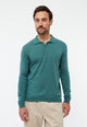 Givn Berlin Polo-Strickpullover GBLINO aus Bio-Baumwolle Sweater Graphite Green