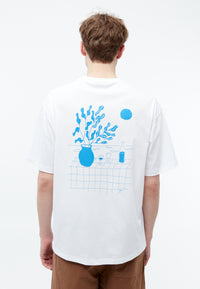 Givn Berlin Print-T-Shirt GBGARY (STILL LIFE) oversize aus Bio-Baumwolle T-Shirt White