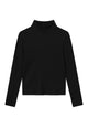 Givn Berlin Rollkragen-Longsleeve GINA aus Bio-Baumwolle Longsleeve Black (Rib)