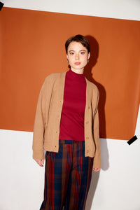Givn Berlin Rollkragen-Longsleeve GINA aus Bio-Baumwolle Longsleeve Tibetan Red (Rib)