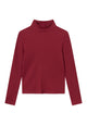 Givn Berlin Rollkragen-Longsleeve GINA aus Bio-Baumwolle Longsleeve Tibetan Red (Rib)