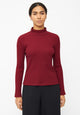 Givn Berlin Rollkragen-Longsleeve GINA aus Bio-Baumwolle Longsleeve Tibetan Red (Rib)
