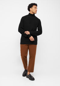 Givn Berlin Rollkragen-Strickullover PIET aus Bio-Baumwolle Sweater Black
