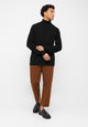 Givn Berlin Rollkragen-Strickullover PIET aus Bio-Baumwolle Sweater Black