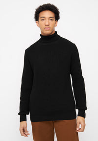 Givn Berlin Rollkragen-Strickullover PIET aus Bio-Baumwolle Sweater Black