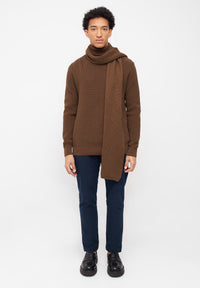 Givn Berlin Rollkragen-Strickullover PIET aus Bio-Baumwolle Sweater Chestnut Brown