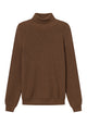 Givn Berlin Rollkragen-Strickullover PIET aus Bio-Baumwolle Sweater Chestnut Brown