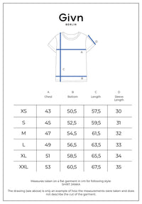 Givn Berlin Samtbluse GBJANKA aus Bio-Baumwolle mit Puffärmeln Blouse Dusty Blue