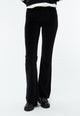Givn Berlin Samthose GBELODIE flared leg aus Bio-Baumwolle Trousers Black