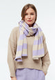 Givn Berlin Schal GBDANA aus recycelter Baumwolle Scarf Light Beige / Light Amethyst (Stripes)