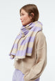 Givn Berlin Schal GBDANA aus recycelter Baumwolle Scarf Light Beige / Light Amethyst (Stripes)