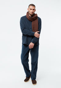 Givn Berlin Schal GBJAKE aus Bio-Baumwoll Strick Scarf Burned Brown
