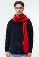 Givn Berlin Schal GBJAKE aus Bio-Baumwoll Strick Scarf Crimson